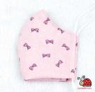 Stoffmaske Schleifchen rosa